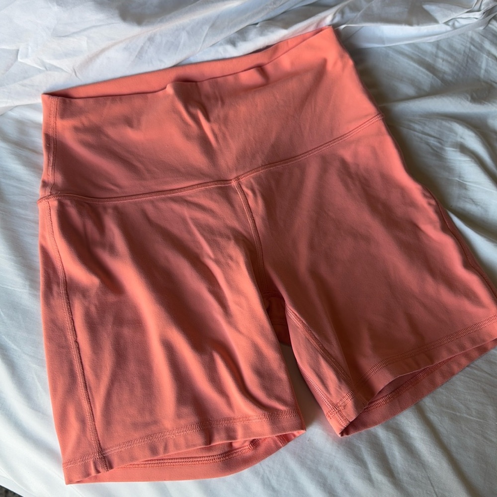 Lululemon sunny coral align shorts
